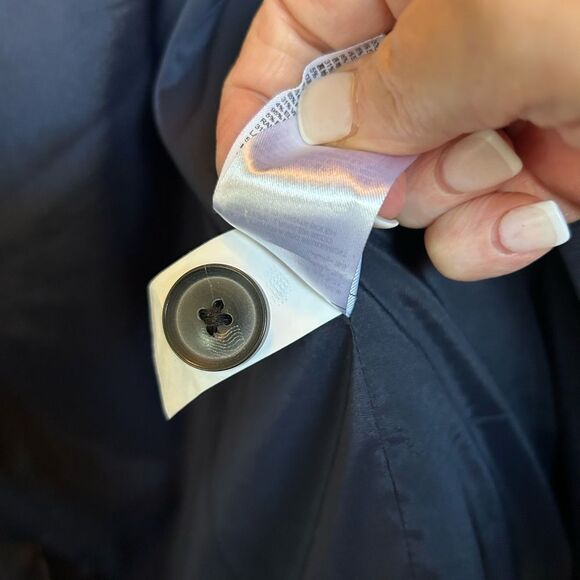 Banana Republic Blue Glen Plaid One Button Blazer 12 - Picture 5 of 9